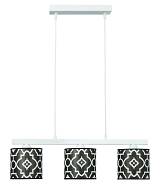 Φωτιστικό Πολύφωτο 3φ Μέταλλο/Αμπαζούρ γκρί Ε27