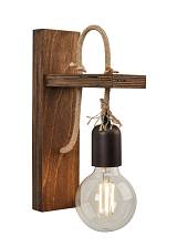 Απλίκα 1φ Ξύλο/Σχοινί Ε27