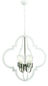 Φωτιστικό Πολύφωτο 4φ μέταλλο λευκό/νίκελ Ε27