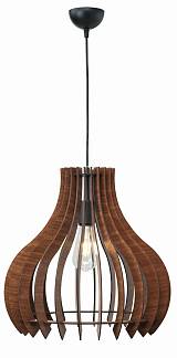 Φωτιστικό μονόφωτο ξύλο καφέ Ε27 Φ42