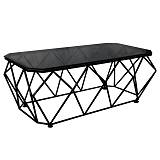 ACTON Τραπεζάκι Σαλονιού Καθιστικού, Μέταλλο Βαφή Μαύρο, Γυαλί Smoke Tempered Ε-00022251 ΕΜ523,1