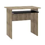 ΓΡΑΦΕΙΟ PARIS GREY OAK-ΜΑΥΡΟ 80x75x50εκ