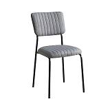 ΚΑΡΕΚΛΑ ΤΡΑΠΕΖΑΡΙΑΣ Fylliana Α10 ΓΚΡΙ ΥΦΑΣΜΑ ΜΕ ΜΕΤΑΛΛΙΚΟ ΣΚΕΛΕΤΟ 53x43x84εκ