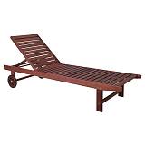 LUGANO Ξαπλώστρα Ξύλο Acacia, Απόχρωση Καρυδί Ε-00015807 Ε229,9