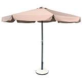 ΟΜΠΡΕΛΑ Αλουμινίου Σκελετός Ανθρακί, Ύφασμα Μπεζ Ε-00010463 Ε926,2