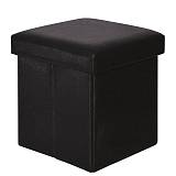 ORION Σκαμπό Αποθηκευτικό - Βοηθητικό, PU Μαύρο Ε-00016000 Ε7044,3