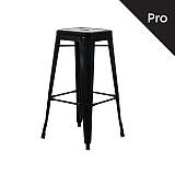 RELIX Σκαμπό Bar-Pro, Μέταλλο Βαφή Μαύρο Ε-00014488 Ε5190,1