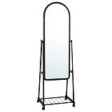 ROLLAND Small Καθρέπτης Δαπέδου, Μέταλλο Βαφή Μαύρο Ε-00021875 Ε7189,1