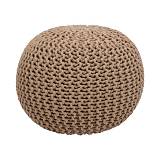 ΣΚΑΜΠΩ-ΠΟΥΦ ΣΤΡΟΓΓΥΛΟ Fylliana Dori ΜΠΕΖ ΧΡΩΜΑ 45x45x35