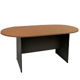 ΣΥΝΕΔΡΙΟΥ-A Τραπέζι Οβάλ Απόχρωση Dark Grey - Cherry Ε-00020800 ΕΟ123,1