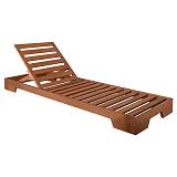 VERANO Ξαπλώστρα (B) Οξιά, Βαφή Εμποτισμού Απόχρωση Μελί Ε-00024340 Ε226,1