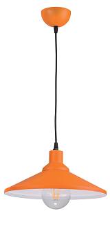 Φωτιστικό μονόφωτο παιδικό αλουμίνιο πορτοκαλί/λευκό Ε27 Φ33