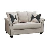 ASHLEY Καναπές Σαλονιού - Καθιστικού 2Θέσιος, Ύφασμα Μπεζ Ε-00013780 Ε986,2