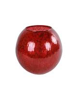 Βάζο γυαλ.μπουλ 25Χ24 κόκκινο