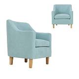 BETA Πολυθρόνα - Μπερζέρα Σαλονιού - Καθιστικού, Ύφασμα Ανοιχτό Βεραμάν Ε-00019878 Ε7130,1