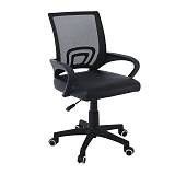 BF2101-P Πολυθρόνα Γραφείου χωρίς Ανάκλιση - Μαύρο Mesh - Pu ( Συσκ. 1 ) Ε-00023266 ΕΟ254,4PC