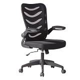 BF2945 Πολυθρόνα Γραφείου Mesh Μαύρο - Ύφασμα Μαύρο Ε-00022852 ΕΟ602,1