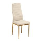 JETTA Καρέκλα Τραπεζαρίας Κουζίνας, Μέταλλο Βαφή Φυσικό Ύφασμα Μπεζ Ε-00019184 ΕΜ966F,126