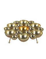 Κηροπήγιο επιτρ.μεταλ.χρυσό 27,5Χ8,8