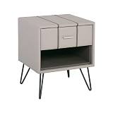 RIALTO Κομοδίνο Pu Μπεζ Ε-00021481 Ε8801,Κ1