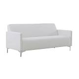 STYLE Καναπές Σαλονιού Καθιστικού 3Θέσιος, Pu Άσπρο K/D Ε-00018719 Ε948,31