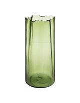 Βάζο γυαλ.πράσινο irregular 15Χ32