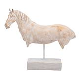 ΕΠΙΤΡΑΠΕΖΙΟ ΔΙΑΚΟΣΜΗΤΙΚΟ Fylliana Horse ΜΠΕΖ-ΚΑΦΕ ΧΡΩΜΑ 35x9,5x30,5εκ