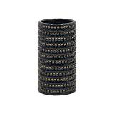 ΚΕΡΑΜΙΚΟ ΒΑΖΟ Fylliana 22024 ΜΑΥΡΟ-ΜΠΛΕ ΧΡΩΜΑ 12x12x23εκ