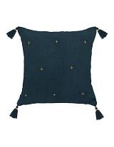 Μαξιλάρι Polycotton μπλε πετρόλ 40Χ40