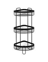 Ραφιέρα μεταλ.μαύρη γωνία Χ3 30,5Χ23,5Χ70,5