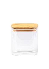 ESTIA ΔΟΧΕΙΟ ΑΠΟΘΗΚΕΥΣΗΣ BAMBOO ESSENTIALS 550ml ΓΥΑΛΙΝΟ ΜΕ ΚΑΠΆΚΙ