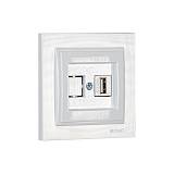 ΠΡΙΖΑ USB 220V / 5V 2.4A ΛΕΥΚΗ