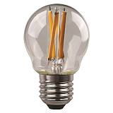 ΛΑΜΠΑ LED ΣΦΑΙΡΙΚΗ CROSSED FILAMENT 6.5W E27 3000K 220-240V DIMMABLE CLEAR
