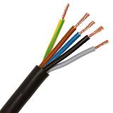 ΚΑΛΩΔΙΟ ΕΥΚΑΜΠΤΟ H05VV-F 5X1mm2 ΜΑΥΡΟ