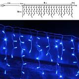 300 LED ΣΤΑΛΑΚΤΙΤΗΣ ΔΙΑΦΑΝΟ ΜΠΛΕ 8ΠΡΟΓΡΑΜ 6Μ Χ 70ΕΚ ΕΣΩΤ AND ΕΞΩΤ ΧΩΡΟΥ