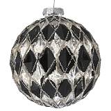 ΧΡΥΣΗ ΜΑΥΡΗ  ΓΥΑΛΙΝΗ ΜΠΑΛΑ ΜΕ ΡΟΜΒΟΥΣ 8ΕΚ ΣΕΤ 6