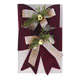 ΣΕΤ 2 ΜΠΟΡΝΤΟ ΥΦΑΣΜΑΤΙΝΟΙ ΦΙΟΓΓΟΙ 13Χ20ΕΚ