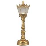 ΧΡΥΣΟ ΠΟΛΥΡΕΖΙΝ ΦΑΝΑΡΙ ΜΕ LED ΦΩΣ  13Χ13Χ42ΕΚ ΜΠΑΤΑΡΙΑΣ