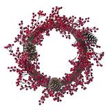 ΣΤΕΦΑΝΙ ΜΕ ΚΟΚΚΙΝΑ BERRIESANDΚΟΥΚΟΥΝΑΡΙΑ 60ΕΚ