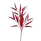 ΚΟΚΚΙΝΟ GLITTER ΚΛΑΔΙ ΜΕ ΦΥΛΛΑ 96ΕΚ