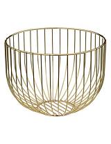 Φρουτιέρα μεταλ.χρυσή 22Χ16,8