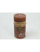 Κερί κορμός rustic καφέ 7Χ14 (70Η)