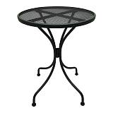 ΣΤΡΟΓΓΥΛΟ ΜΕΤΑΛΛΙΚΟ ΤΡΑΠΕΖΙ ΕΞΟΧΗΣ Fylliana 003 ΓΚΡΙ ΧΡΩΜΑ 60x73εκ