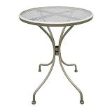 ΣΤΡΟΓΓΥΛΟ ΜΕΤΑΛΛΙΚΟ ΤΡΑΠΕΖΙ ΕΞΟΧΗΣ Fylliana 003 ΜΠΕΖ ΧΡΩΜΑ 60x73εκ