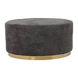 ΥΦΑΣΜΑΤΙΝΟ ΣΤΡΟΓΓΥΛΟ ΣΚΑΜΠΟ Fylliana 22283 ΜΑΥΡΟ ΧΡΩΜΑ ΜΕ ΧΡΥΣΗ ΒΑΣΗ 80x80x41εκ