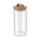 ESTIA ΔΟΧΕΙΟ ΑΠΟΘΗΚΕΥΣΗΣ ACACIA ΓΥΑΛΙΝΟ 1300ml 10x10x22cm