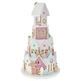 ΠΟΛΥΧΡΩΜΟ GINGERBREAD ΣΠΙΤΙ ΜΕ LED ΦΩΣ 25Χ25Χ41ΕΚ