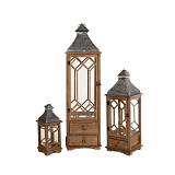 ΚΑΦΕ ΞΥΛΙΝΟ ΦΑΝΑΡΙ ΜΕ ΓΚΡΙ ΜΕΤΑΛΛΙΚΗ ΔΙΑΤΡΗΤΗ ΟΡΟΦΗ ΣΕΤ 3 31Χ31Χ110ΕΚ 24Χ24 70ΕΚ 17Χ17Χ42ΕΚ