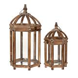 ΚΑΦΕ ΞΥΛΙΝΟ ΕΞΑΓΩΝΟ ΦΑΝΑΡΙ 30Χ27Χ59ΕΚ 22Χ20Χ43ΕΚ ΣΕΤ 2