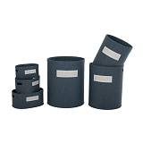 ΣΕΤ 3 ΣΚΟΥΡΟ ΤΣΟΧΙΝΟ ΣΤΡΟΓΓΥΛΟ ΔΙΑΦ.ΧΡΗΣΕΩΝ 46Χ55 41Χ50 34Χ45